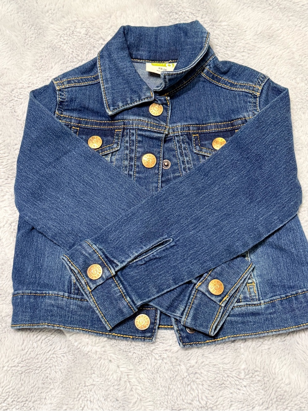 Crazy 8 Dark Blue Denim Jacket with Gold Buttons